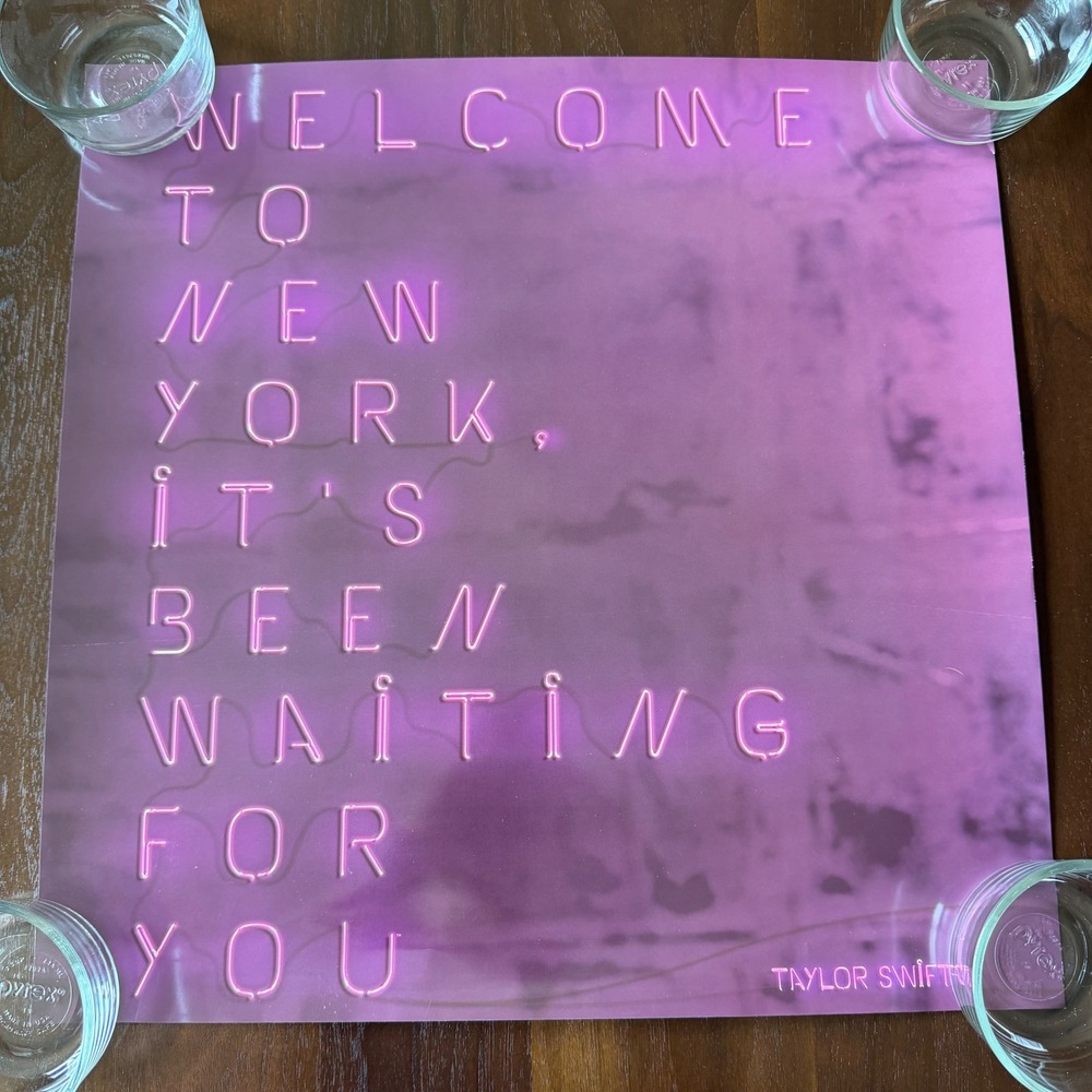 Taylor Swift Welcome To New York Poster Lithograph